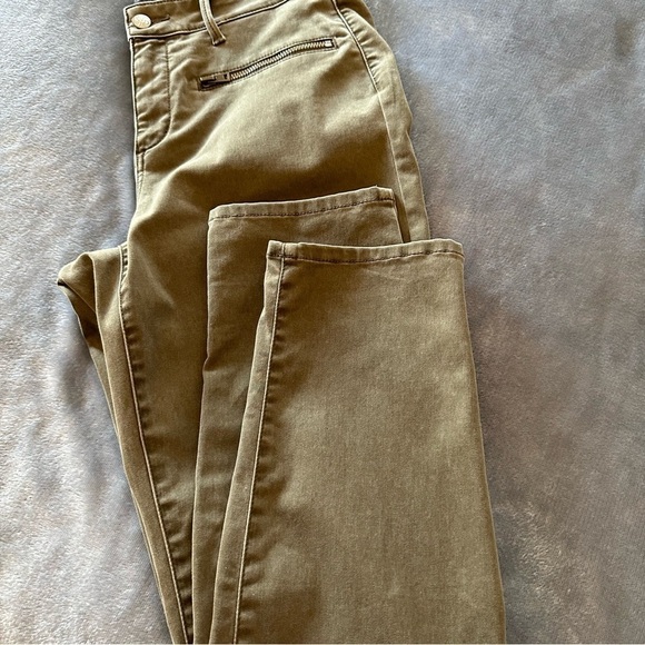 NYDJ Not Your Daughter's Olive Green Wash Skinny Soft Zipper Jeans Pants - Picture 12 of 12